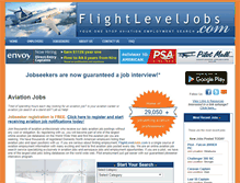 Tablet Screenshot of flightleveljobs.com